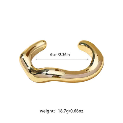 Trendy Big Cuff Bangles Bracelets Women Vintage Statement Plastic Geometric Open Bangle Hip Hop Punk Gold Silver Color Jewelr