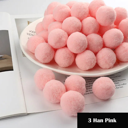Assorted Pompom 8/10/15/20/25/30mm Fluffy Soft Pom Poms Balls Mixed Pompoms for DIY Crafts Wedding Decor Kid Toy Sewing Suppl