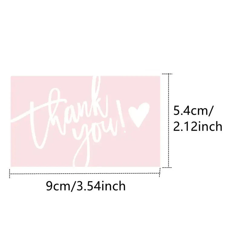30/50Pcs Thank You Card Business Card Order Thank You Party Card for your support Small card Thank you