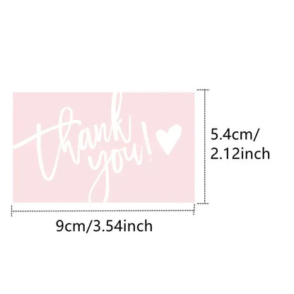 30/50Pcs Thank You Card Business Card Order Thank You Party Card for your support Small card Thank you