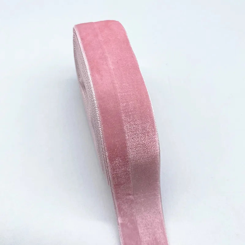 New 6-38mm Colour Single Face Line Velvet Ribbon for Bowknot Christmas Ribbon Party Decorations