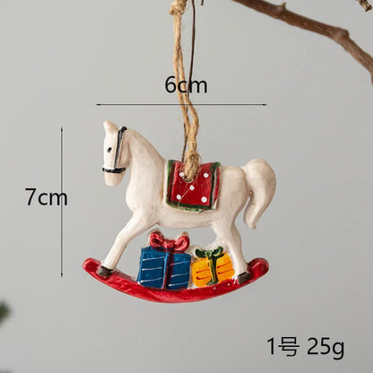 2022 Christmas Tree Decorations Christmas Resin Pendant Ornaments Home Decor DIY Kids Toys Gifts DIY Handmade Jewelry - 1