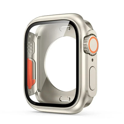 Tempered Glass+Cover For Apple Watch case 46mm 42mm 45mm 44mm 41mm 40mm Screen bumper Protector for iwatch serie 10 9 8 7 6 S