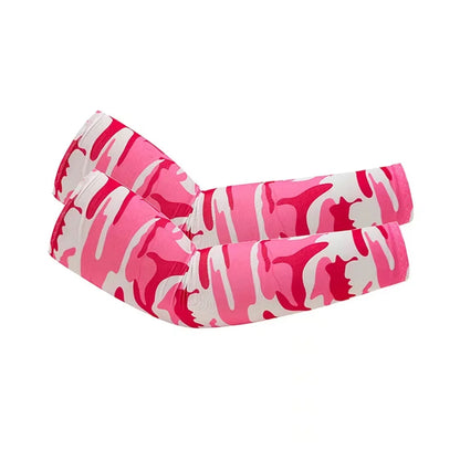 2Pcs Unisex Cooling Arm Sleeves Cover Sports Running UV Sun Protection Outdoor Men Fishing Cycling Quick Dry Arm Warmer - 1Pa