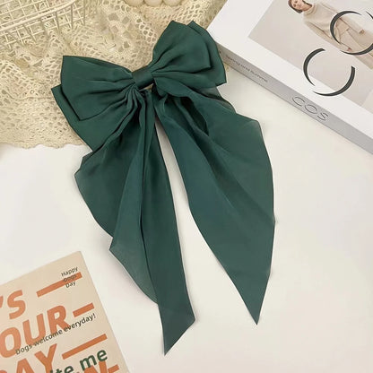 Satin Ribbon Big Bows, Double Faced Satin Clips, Chic Hair Accessories, Scrapbooking Embellishments, Gift Wrapping Supplies, 