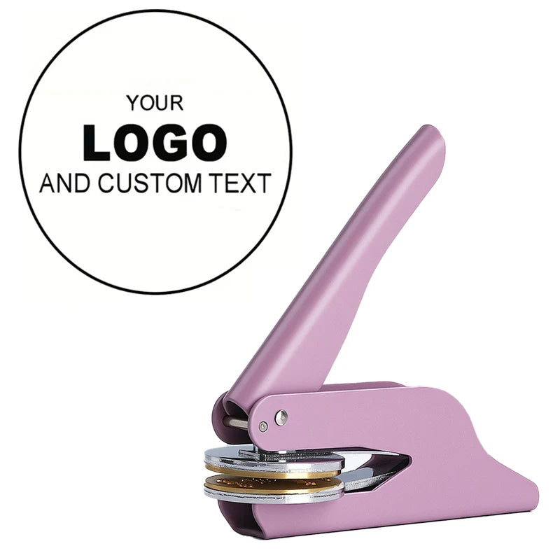 Personalized Book Embossers Stamp Custom Library Book Embosser with Name Logo Design Embossing Stamp Company Wedding Seals DI
