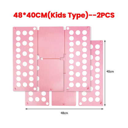 Plastic Folding Clothes Board Easy and Fast Kids Laundry Folder Folding Shirt Board Home Storage Tools for Quick Folding Clot