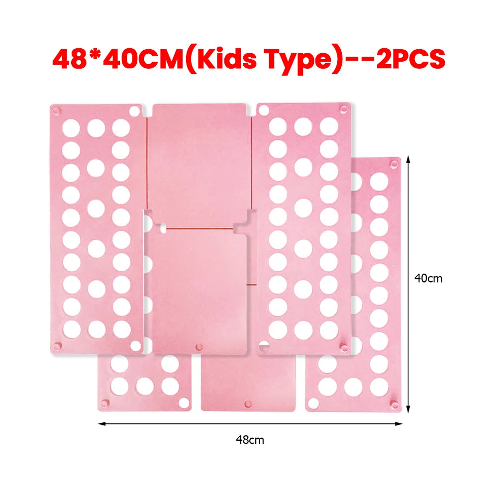 Plastic Folding Clothes Board Easy and Fast Kids Laundry Folder Folding Shirt Board Home Storage Tools for Quick Folding Clot