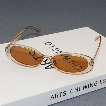 Sexy Small Oval Women's Sunglasses 2025 New Fashion Leopard Brown Hot Sun Glasses Female Retro Colorful Shade Eyeglass
