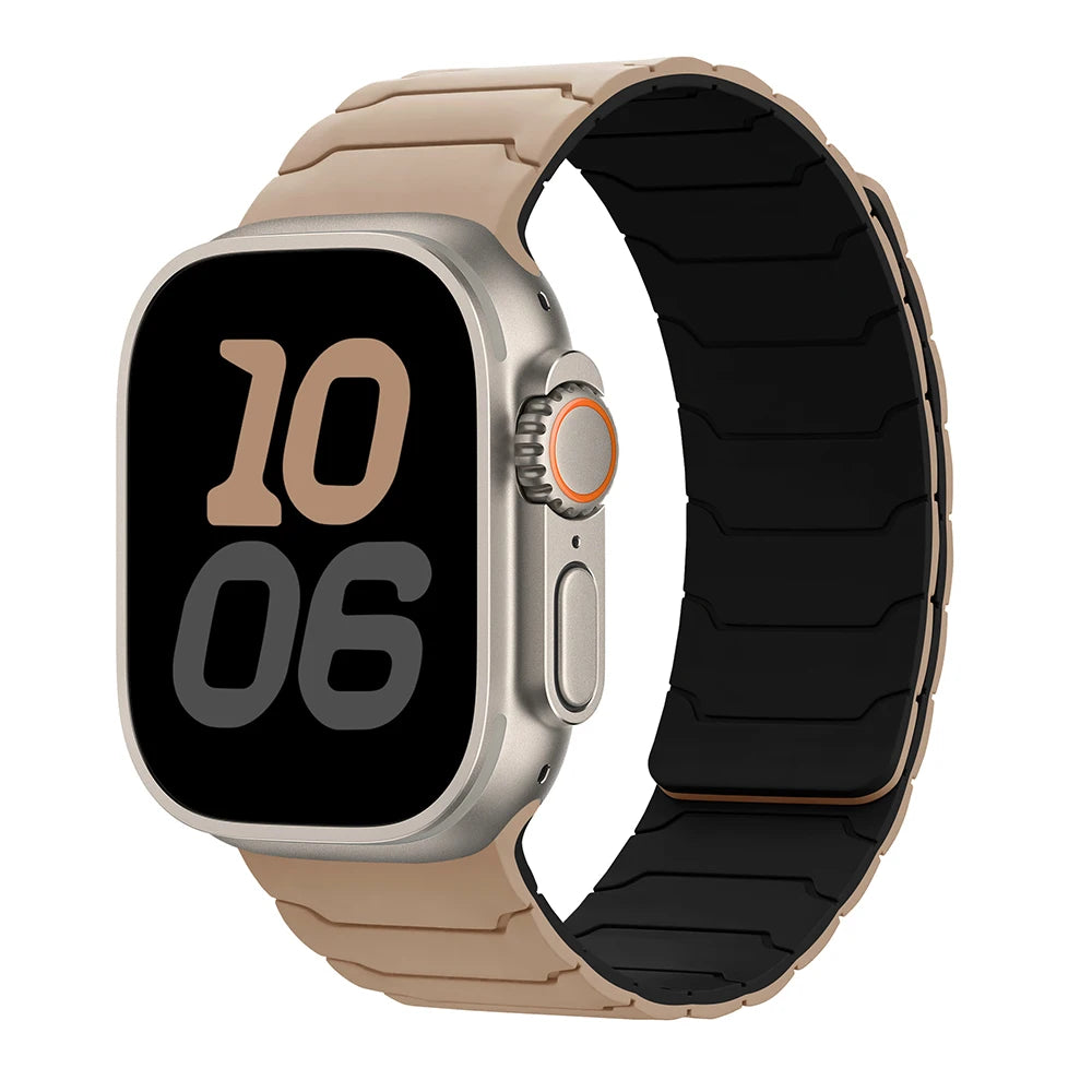 magnetic Strap For Apple Watch Band ultra 2 3 49mm 44mm 40mm 41mm 46mm 42mm 45mm 38 Silicone Bracelet IWatch Series 11 9 8 SE