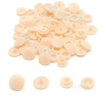 100sets Multiple Colors Plastic Snap Buttons Round Press Stud Fasteners for Baby Clothes Garment Accessories DIY Craft 20Colo