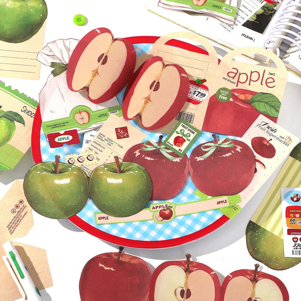 20pcs Fresh Store Series Food and Coffee Material Pack DIY Scrapbook Handbook Aesthetic Stationery Supplies