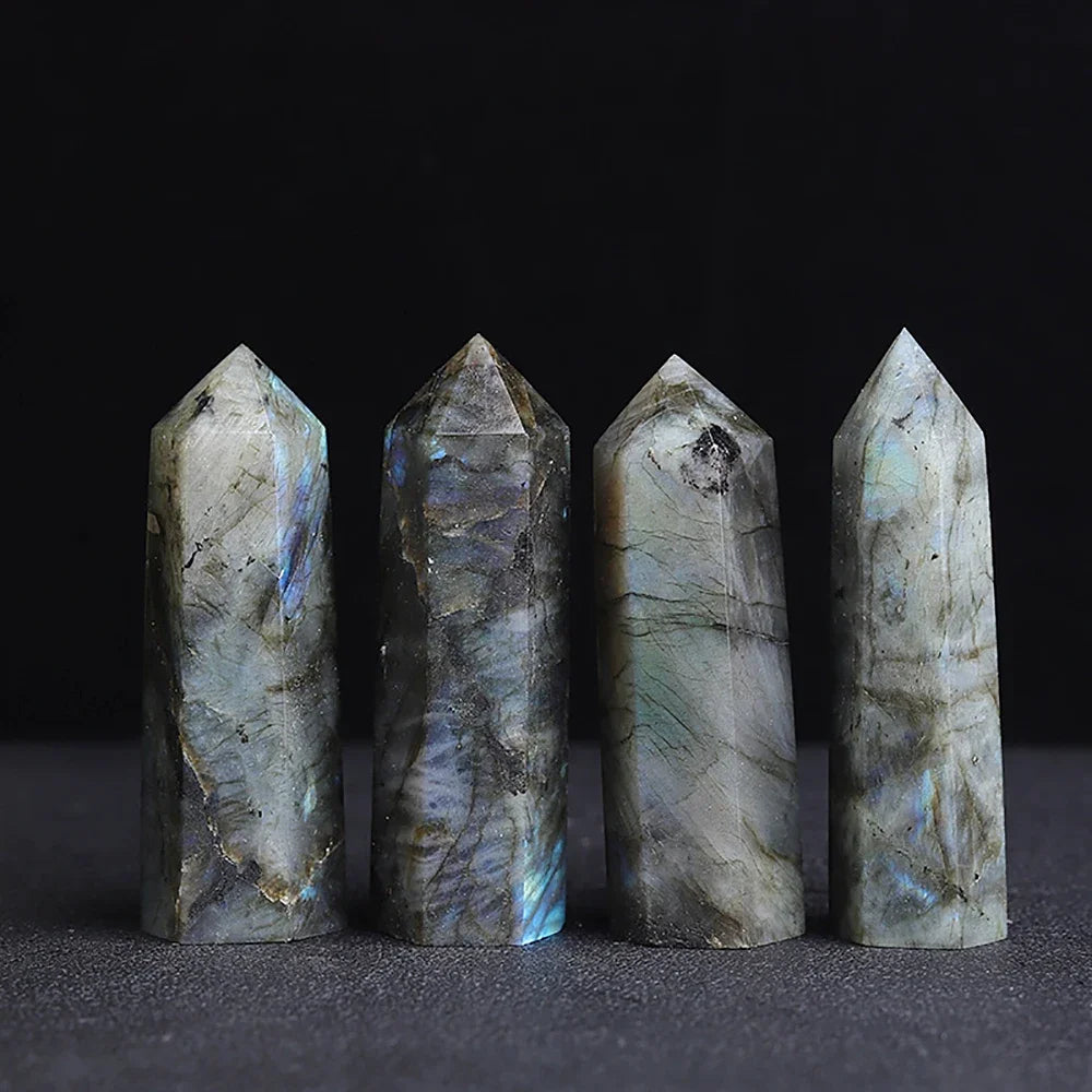 Natural Stone and Crystals Point Wand Witchcraft Rose Quartz Amethyst Home Decor Mineral Reiki Healing Stones Crafts Room Dec