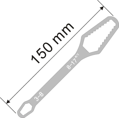 3-17mm Universal Torx Wrench Self-tightening Adjustable Glasses Wrench Board Double-head Torx Spanner Hand Tools for Factory