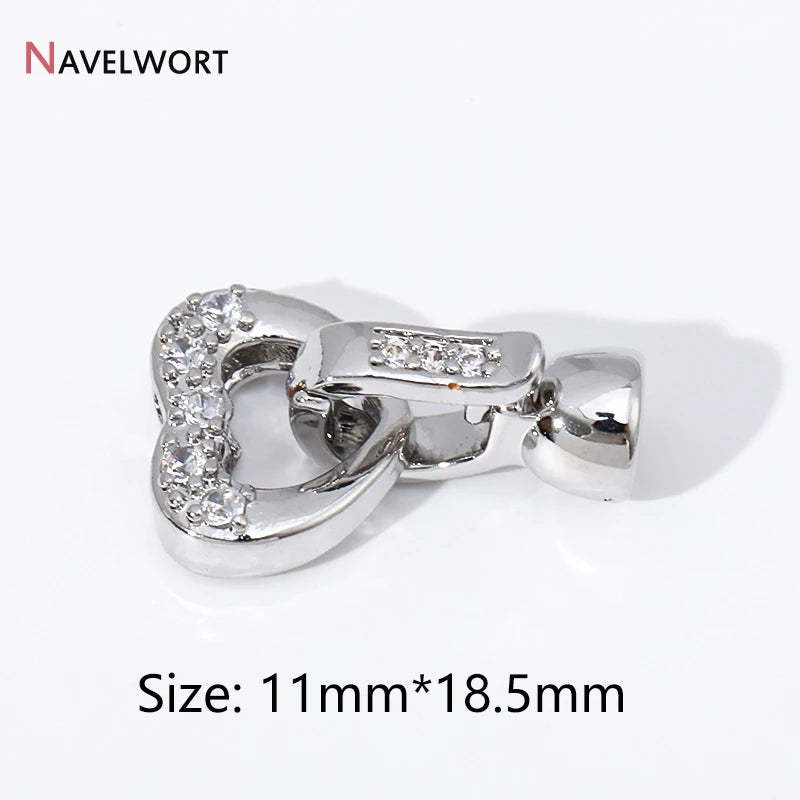 18K Gold Plated Brass Metal Connector Clasps For Jewelry Making,Locks For Bracelet,Pearl Necklace Clasps,Jewelry Accessories 