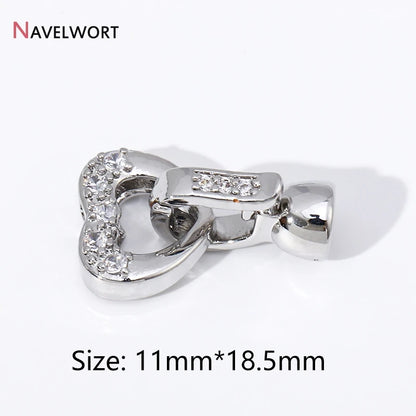18K Gold Plated Brass Metal Connector Clasps For Jewelry Making,Locks For Bracelet,Pearl Necklace Clasps,Jewelry Accessories 