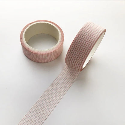 15mm x 5m Washi Tape Japanese Stationery Kawaii Pink Masking Tape Cute Scrapbooking Girl Gift Decoration School Office Suppli