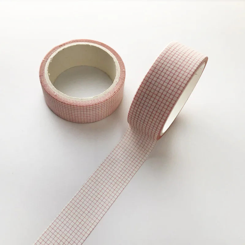 15mm x 5m Washi Tape Japanese Stationery Kawaii Pink Masking Tape Cute Scrapbooking Girl Gift Decoration School Office Suppli