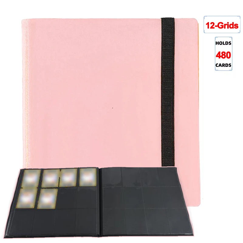 1Pc Card Binder 160/360/480 Trading Card Holder Book Durable Side Loading Card Book With Gaming Cards PP Cover Binder For Car