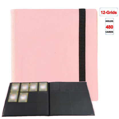 1Pc Card Binder 160/360/480 Trading Card Holder Book Durable Side Loading Card Book With Gaming Cards PP Cover Binder For Car