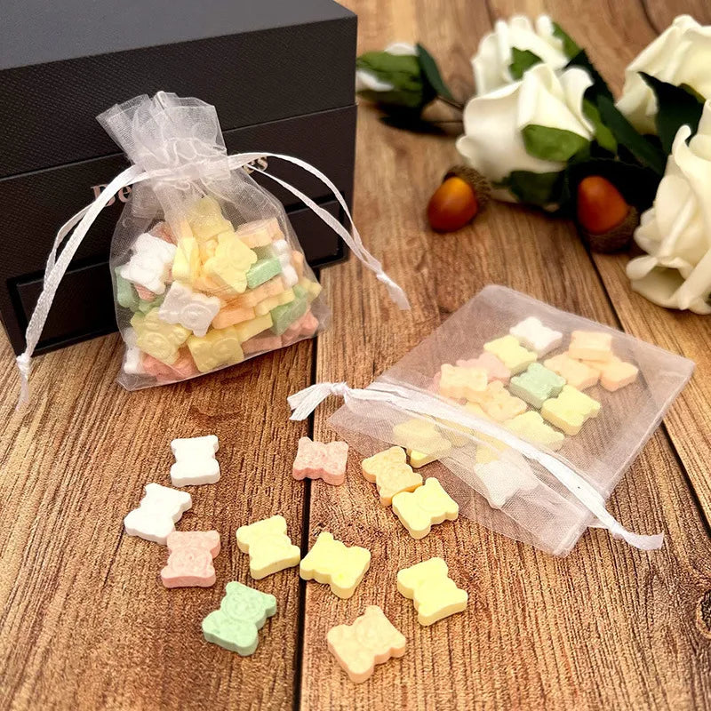 20-100PCS Organza Gift Bag For Jewelry White Drawstring Pouches For Wedding Christmas Candy Gift Bags Jewelry Packing Bag