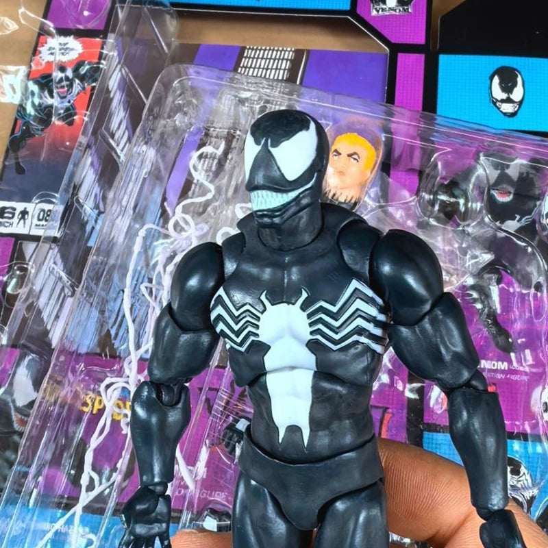 Mafex 088 Venom Action Figure Spider-Man Venom Comic Ver Carnage Venom Change Face Statue Joint Movable Collection Model Toys