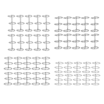 3 Metal Binders Book Rings Tight Lock Rust Proof 3 Metal Loose Leaf Binders Multi Layer Stainless Steel for Notebook
