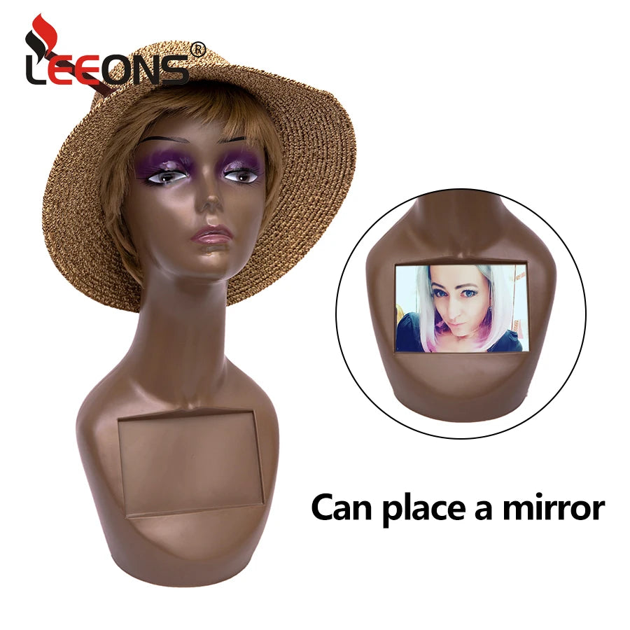 Manikin Wig Display Stand Female Mannequin Pvc Realistic Mannequin Head Bust For Wigs Display Making Styling Hats,Sunglasses