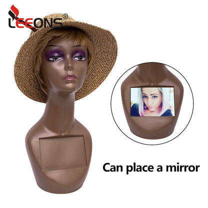 Manikin Wig Display Stand Female Mannequin Pvc Realistic Mannequin Head Bust For Wigs Display Making Styling Hats,Sunglasses