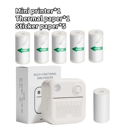 Dolewa D3 Portable Printer Thermal Paper Stickers Paper Mini Printers Labels Maker Printer for Error Printing Photo Printing