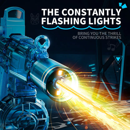 Simulated Firing and Recoil Electric Water Gun Toys Children Automatic Sensor Lights Water Pistol Summer Outdoor Beach Kids T