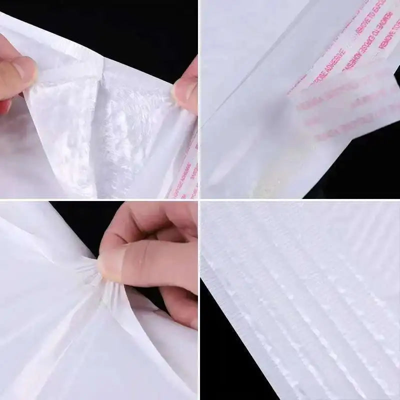 Pearlescent Bubble Mailers Padded Envelopes, Self-Adhesive Waterproof Shipping Bags with Foam Lining for Packaging and Mailin