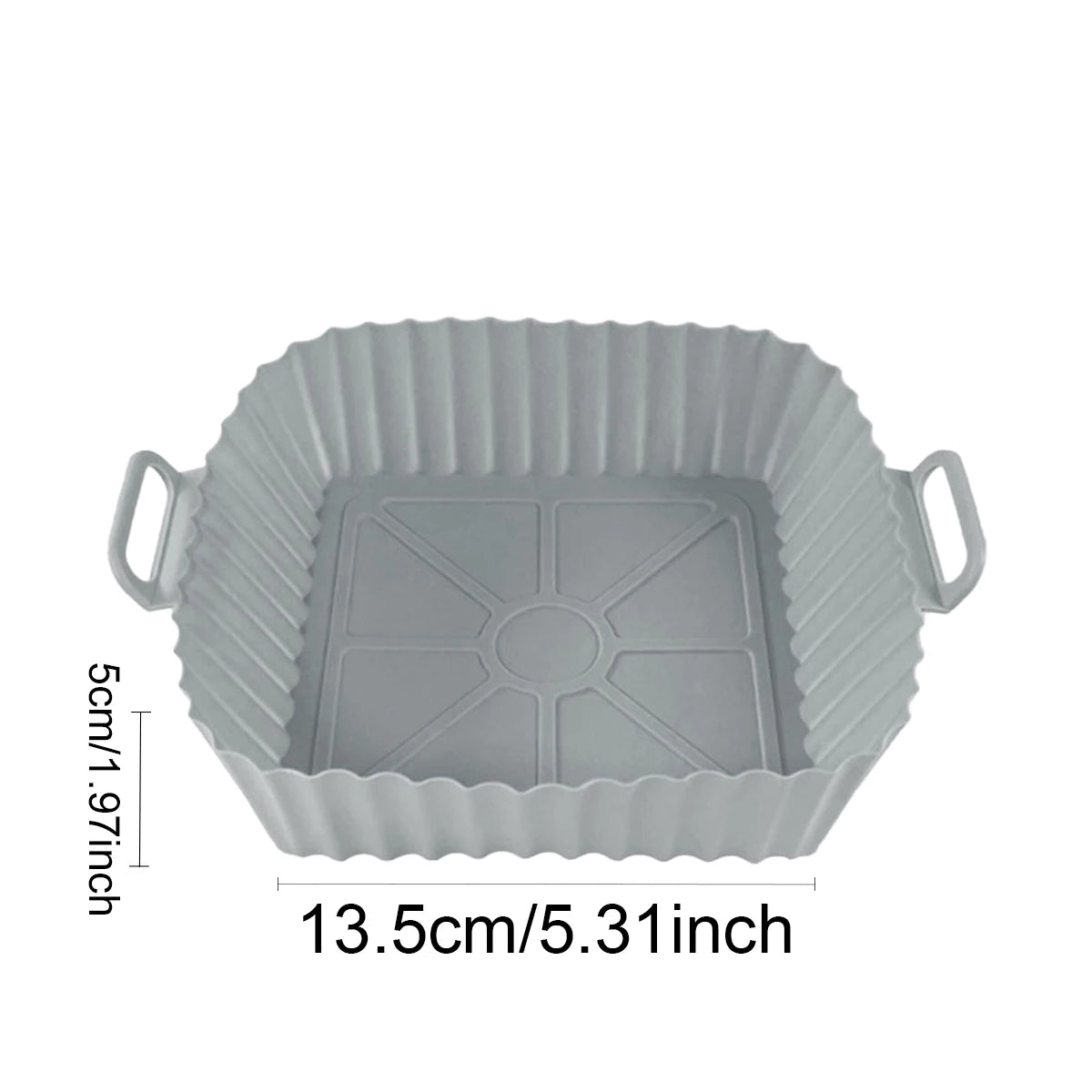 Silicone Air Fryer Liners Pot,Airfryer Basket Cooking Gadgets ,Reusable Baking Tray Non-stick Pizza Pan Oven Kitchen Accessor
