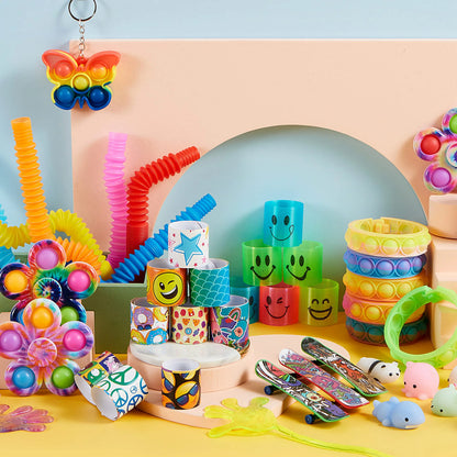 30/60/120 Pcs Popular Fidget Toys Pack Party Favors for Kids Goodie Bags Fillers for Kids Birthday Party, Prizes in Bulk