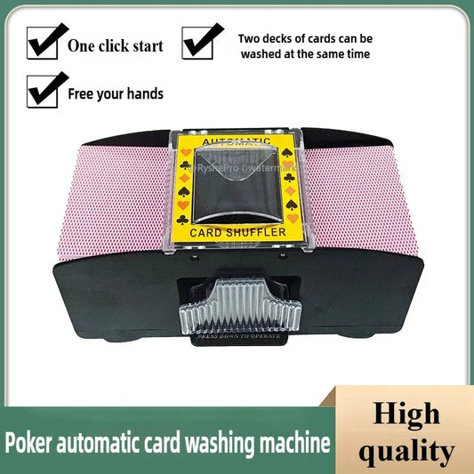 Automatic Card Shuffler USB Battery Operated Card Shuffler for Standard-Size Playing Cards Poker Blackjack Canasta Card Games