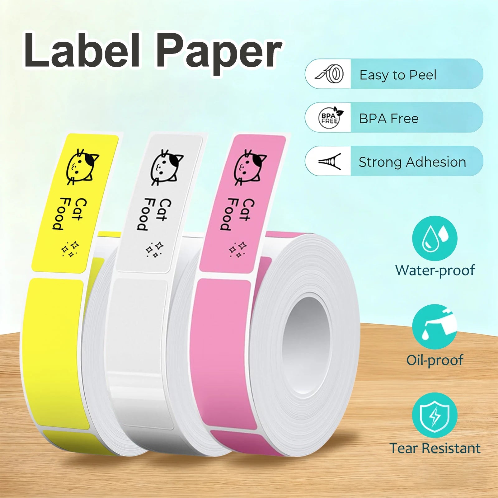 Marklife P15 Label Stickers Thermal Label Tape Paper For Mini Thermal Printer Self-adhesive Paper Roll For D30 P12 Q30 Printe