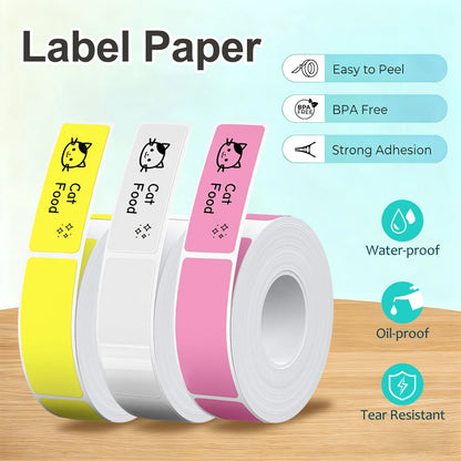 Marklife P15 Label Stickers Thermal Label Tape Paper For Mini Thermal Printer Self-adhesive Paper Roll For D30 P12 Q30 Printe