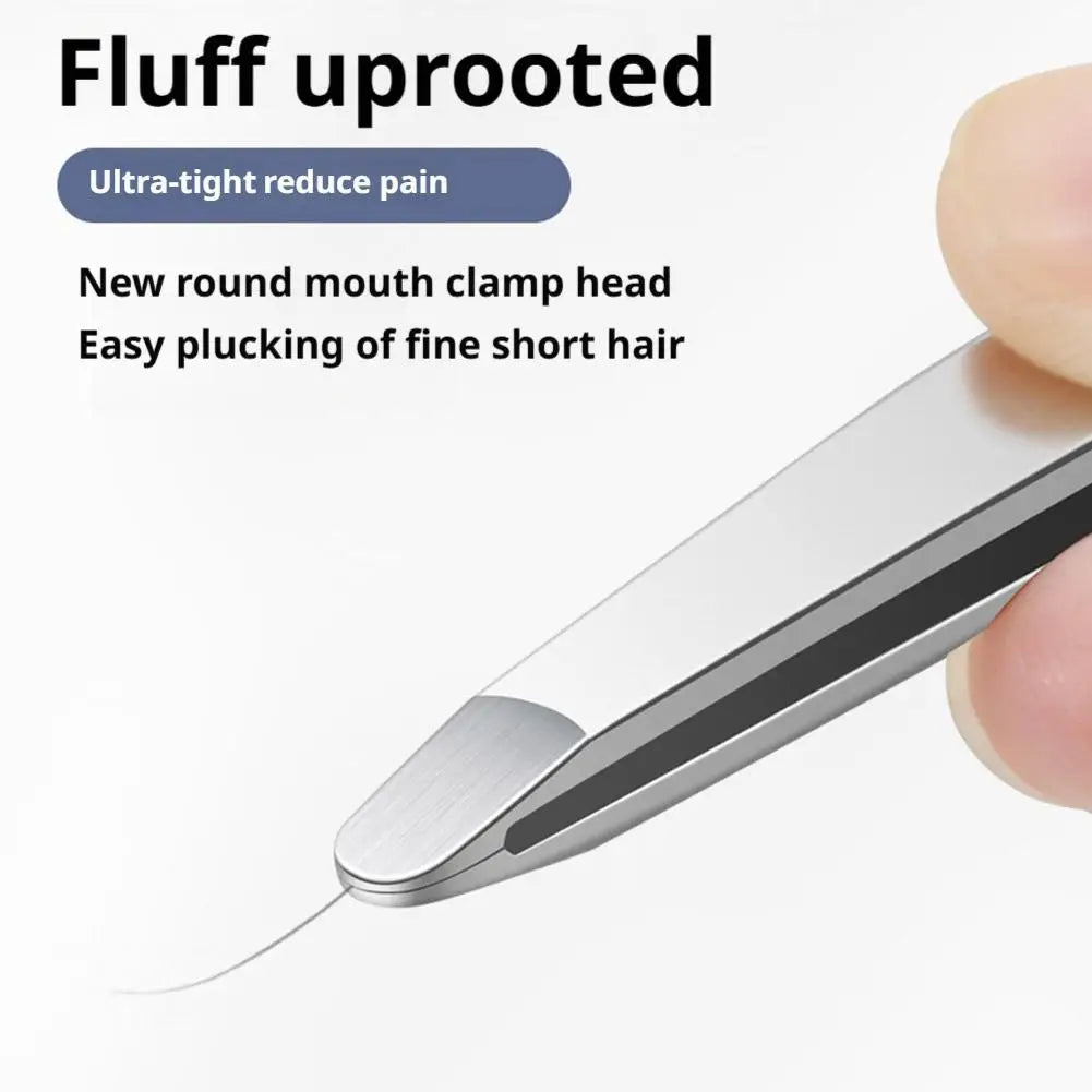 Stainless Steel Brow & Facial Hair Remover Eyebrow Tweezers Non-slip Makeup Remover Tweezer Tools Hair Removal Makeup Tools