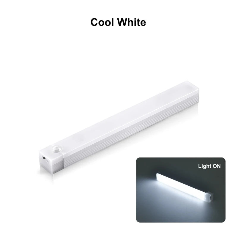 Wireless USB Rechargeable Motion Sensor LED Bar Light Induction Night Light