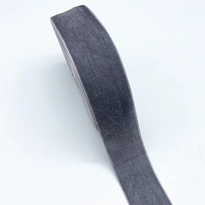 New 6-38mm Colour Single Face Line Velvet Ribbon for Bowknot Christmas Ribbon Party Decorations