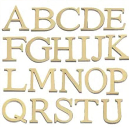 10CM 26 English Letters Wall Sticker 3D Mirror Acrylic Gold Wall Sticker Decals Self-Adhesive Home Party Decor Wall Art Mural