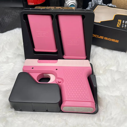Gun-shaped lighter with 3 cigarette cases, dark blue flame gas lighter, windproof cigar lighter,suitable for Christmas,Hallow