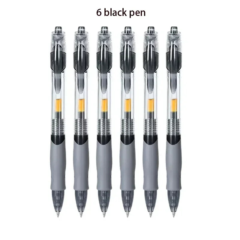 13/30pcs Retractable Gel Pens Set Black/Red/Blue Ink Ballpoint for Writing Refills Office Accessories School Supplies Station