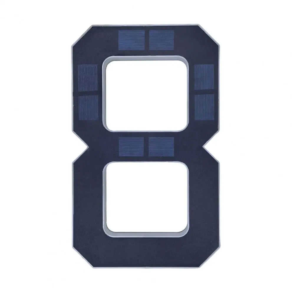 Solar Lighted House Number Outside Light-up LED Address Number Waterproof Modern House Number Light Address Sign Home Decor