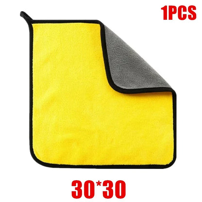 3/5/10Pcs Car Wash Microfiber Towel 30*30CM / 30*60cm Car Cleaning Drying Cloth Care Cloth Car Wash Towel Kitchen Towel - 1pc