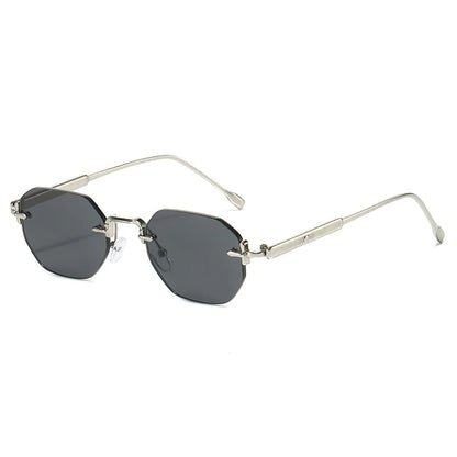 DDDLONG Retro Fashion Rimless Punk Y2k Sunglasses Women Men Sun Glasses Vintage UV400 Outdoor Shades D686