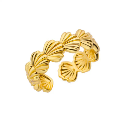 316L Stainless Steel Rings for Women Gold Color Never Fade Luxury Classic rings wedding couple rings Jewelry - JZ5708G