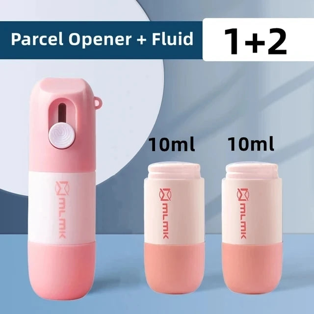 Thermal Paper Correction Fluid with Unboxing Knife Portable Durable Thermal Paper Data Identity Protection Fluid Eraser - 1 P