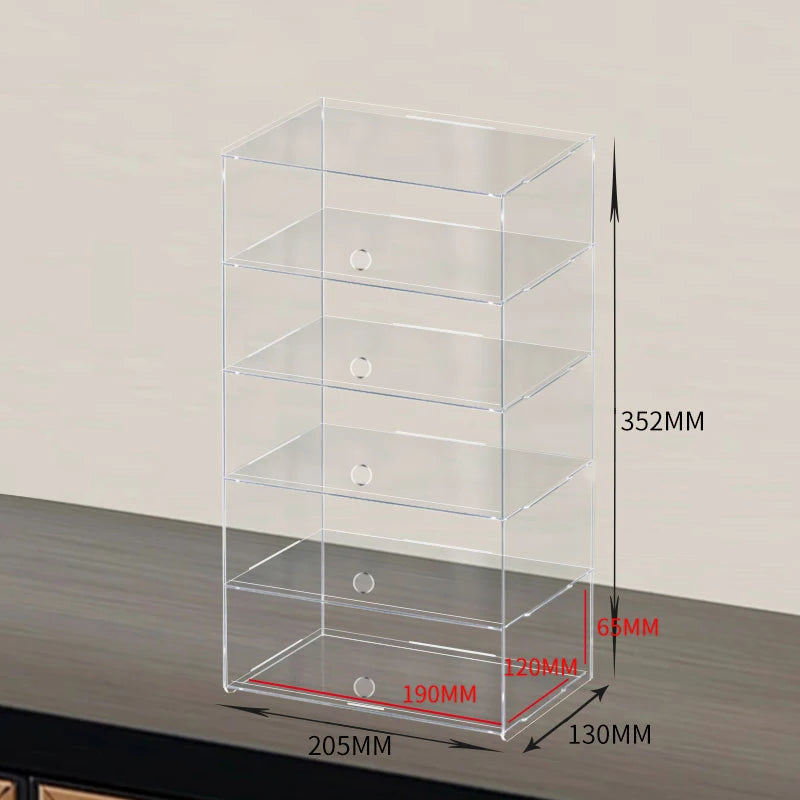 2-5 Layer Acrylic Car Model Display Case for Lego Speed Racing Series,Display Box Car Transparent Scene Storage Dust Cabinet