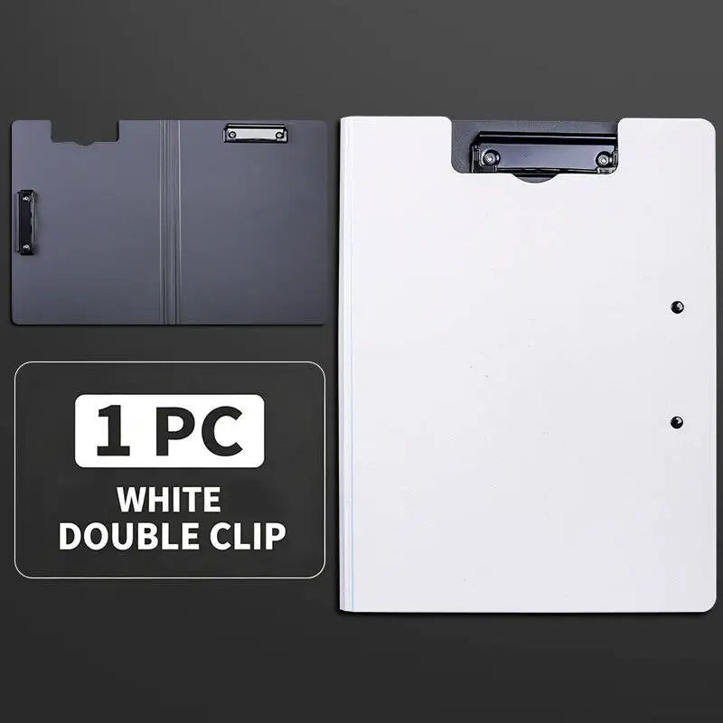 Contract Artifact A4 Student Double-Headed Speech File Folder Exam Paper Stationery Office Organizer - white